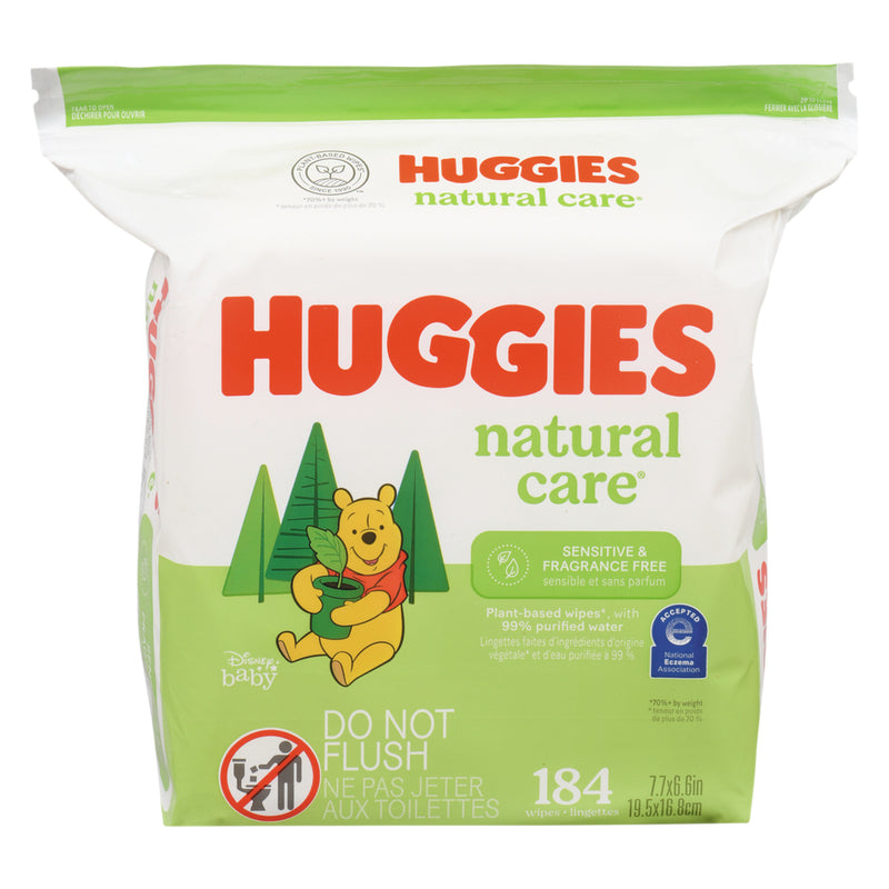 Huggies Huggies Natural Care Sensitive Baby Wipes, Unscented, 1 Refill Pack Fragrance Free Baby Wipes