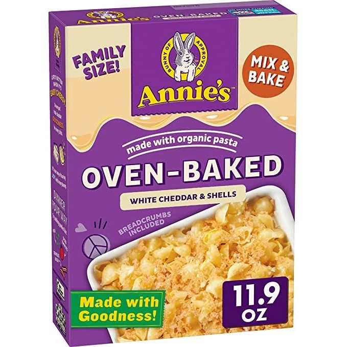 Annie's Homegrown - Baked Shells White Cheddar (Pack of 8 11.9oz)