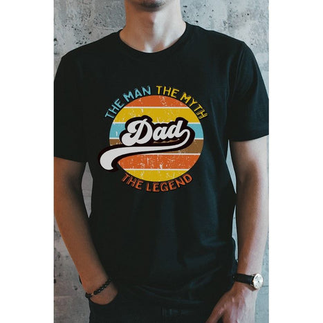 Father's Day Dad The Man The Myth Graphic Tee