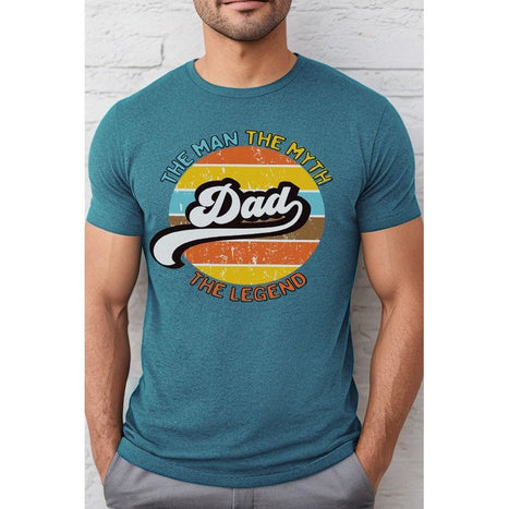 Father's Day Dad The Man The Myth Graphic Tee