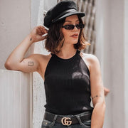 zeroUV Retro 1990's Thin Rectangle Fashion Sunglasses C547 Sunglasses