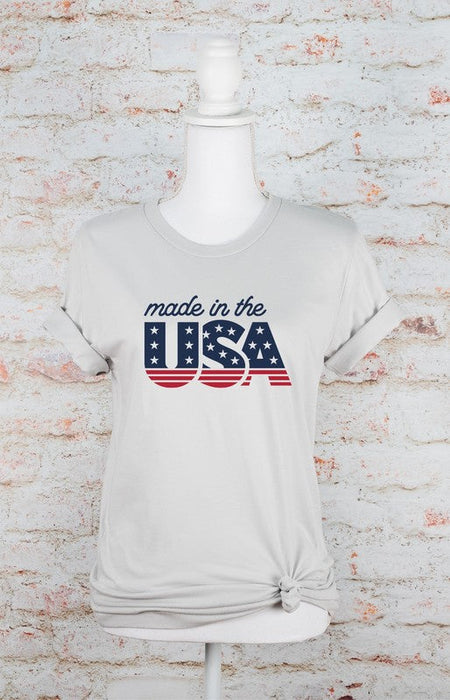 Made In The USA Crew Neck Graphic Tee