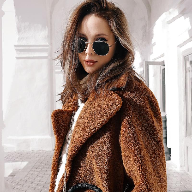 zeroUV Retro Modern Geometric Hexagon Frame Dapper Sunglasses C455 Sunglasses