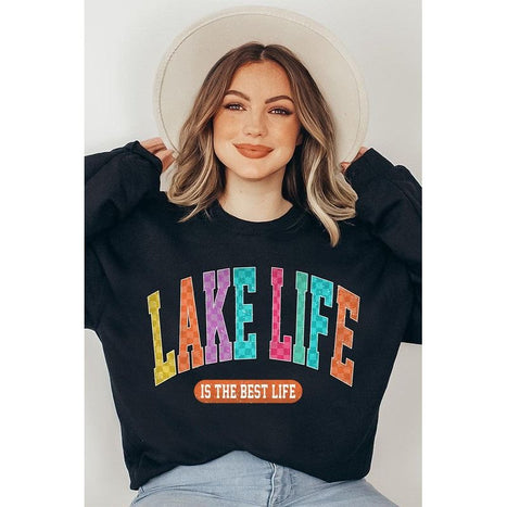 Lake Life Graphic Fleece Sweatshirts