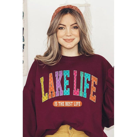 Lake Life Graphic Fleece Sweatshirts