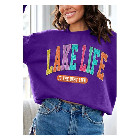 Lake Life Graphic Fleece Sweatshirts