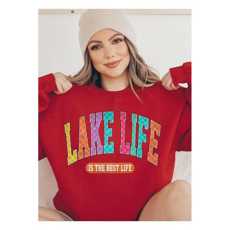 Lake Life Graphic Fleece Sweatshirts