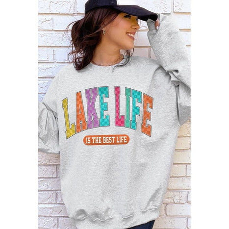 Lake Life Graphic Fleece Sweatshirts