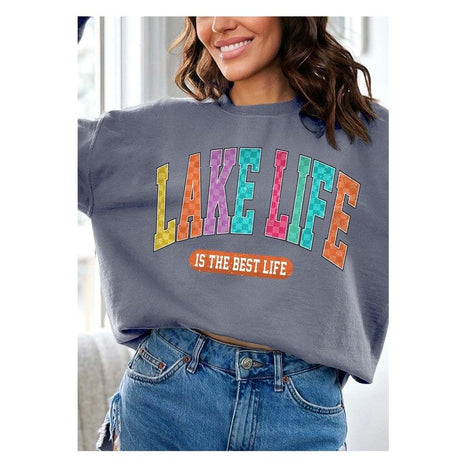 Lake Life Graphic Fleece Sweatshirts