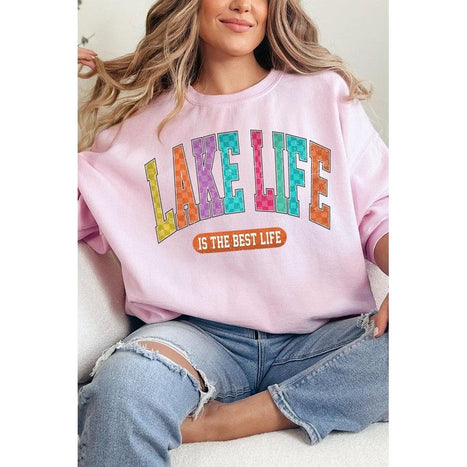 Lake Life Graphic Fleece Sweatshirts