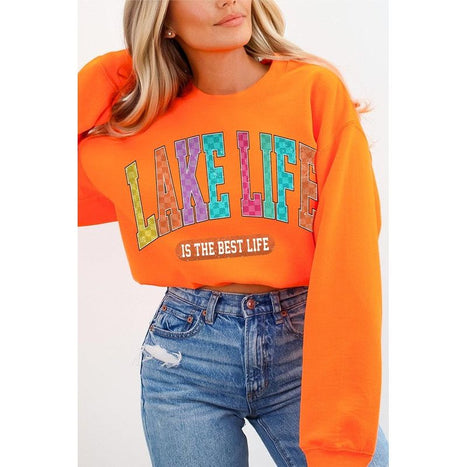 Lake Life Graphic Fleece Sweatshirts