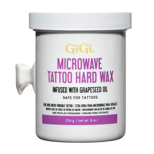 Gigi Gigi Tattoo Microwave Hard Wax Infused With Grapeseed Oil, 8 Oz Hair Removal