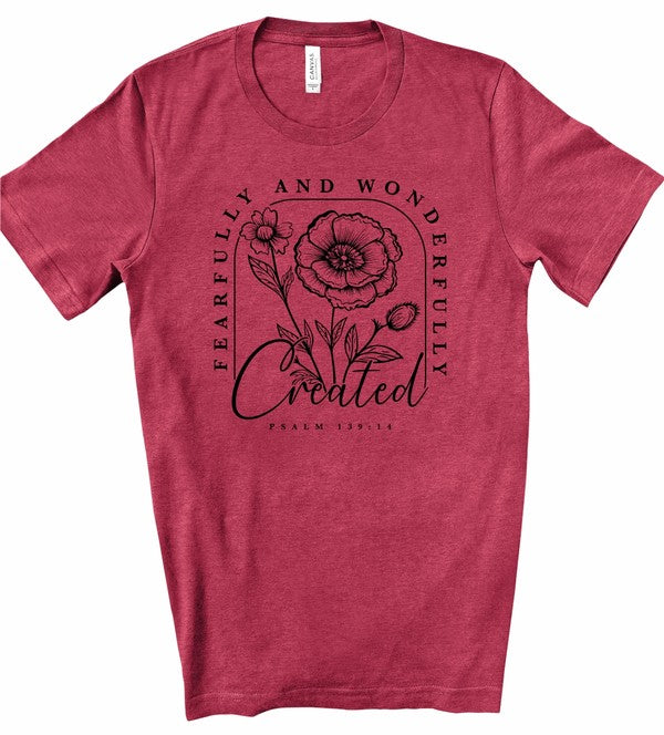 Fearfully and Wonderfully Created Graphic Tee