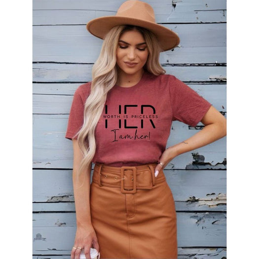 Her Worth is Priceless I am Her Graphic Tee