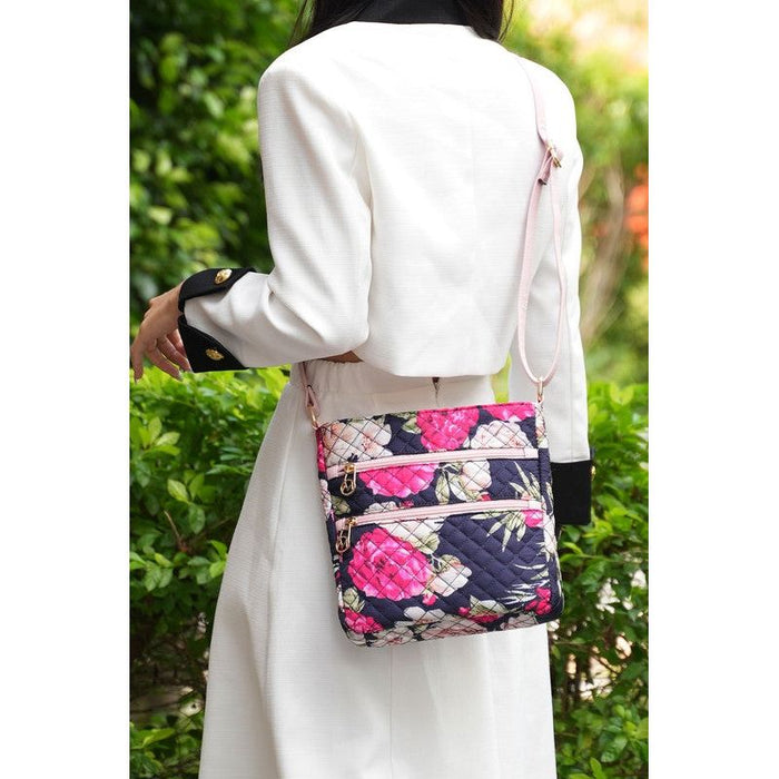 MKF Collection Lainey Botanical Pattern Crossbody