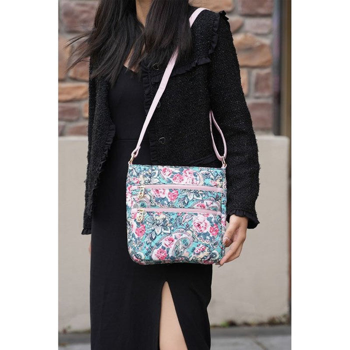 MKF Collection Lainey Botanical Pattern Crossbody