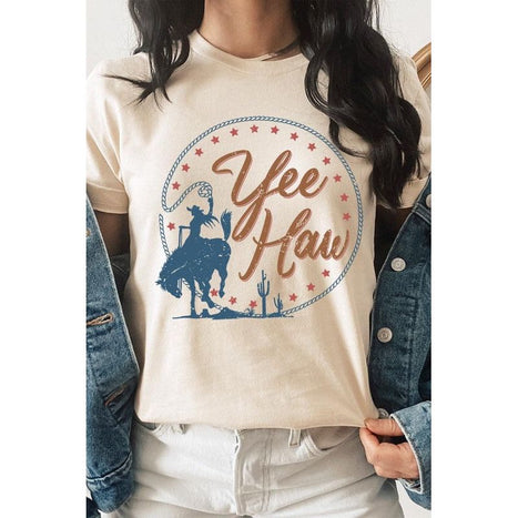 Yee Haw Cowgirl Graphic T Shirts