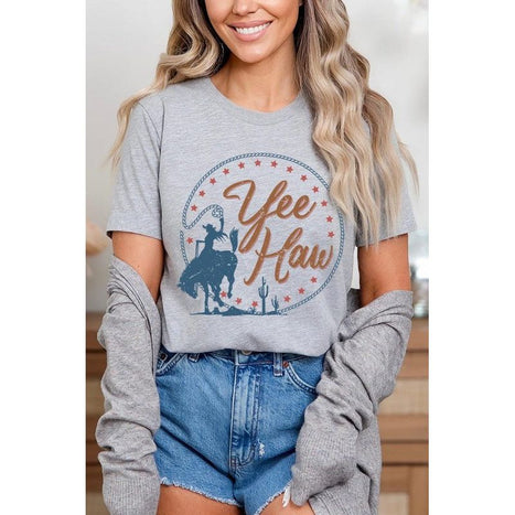 Yee Haw Cowgirl Graphic T Shirts