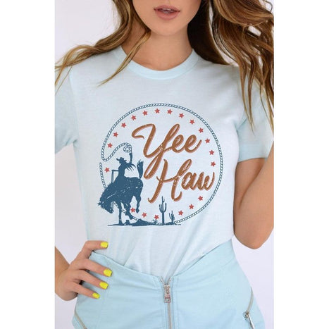 Yee Haw Cowgirl Graphic T Shirts