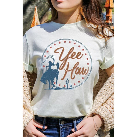 Yee Haw Cowgirl Graphic T Shirts