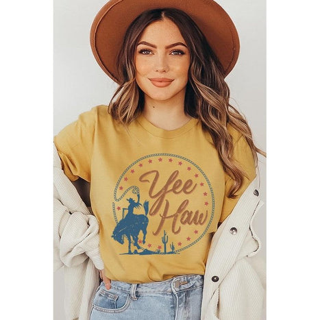 Yee Haw Cowgirl Graphic T Shirts