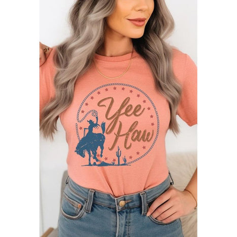 Yee Haw Cowgirl Graphic T Shirts