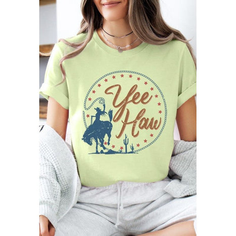 Yee Haw Cowgirl Graphic T Shirts