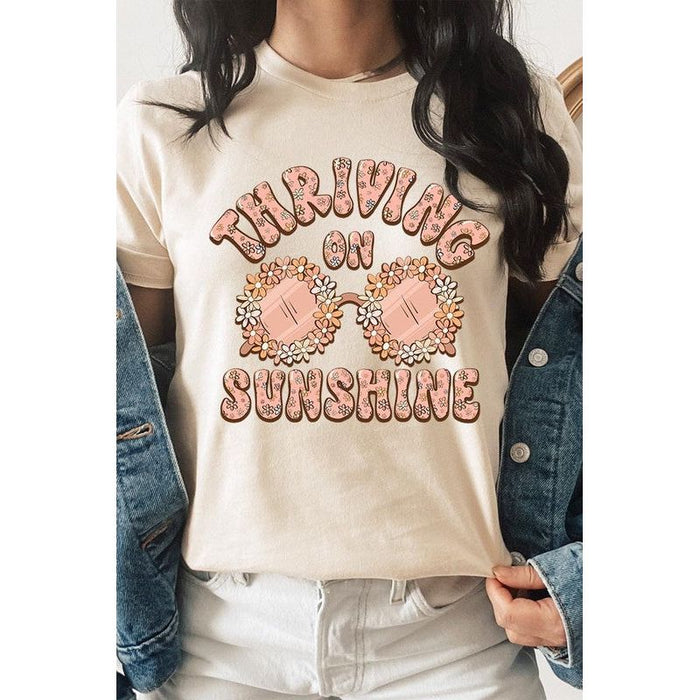 Thriving on Sunshine Graphic T Shirts