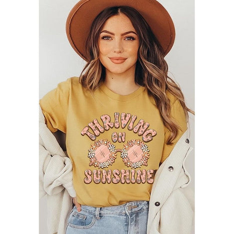 Thriving on Sunshine Graphic T Shirts