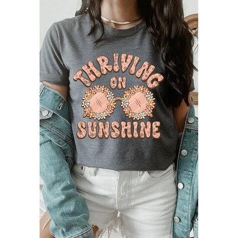 Thriving on Sunshine Graphic T Shirts