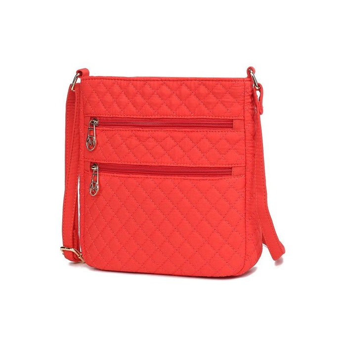 MKF Collection Solid Quilted Cotton Crossbody