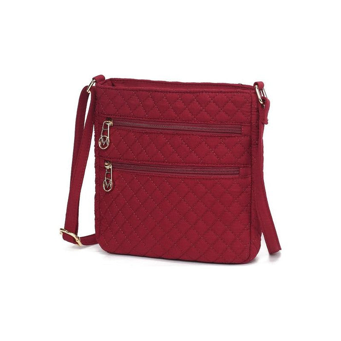 MKF Collection Solid Quilted Cotton Crossbody