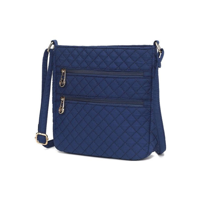 MKF Collection Solid Quilted Cotton Crossbody