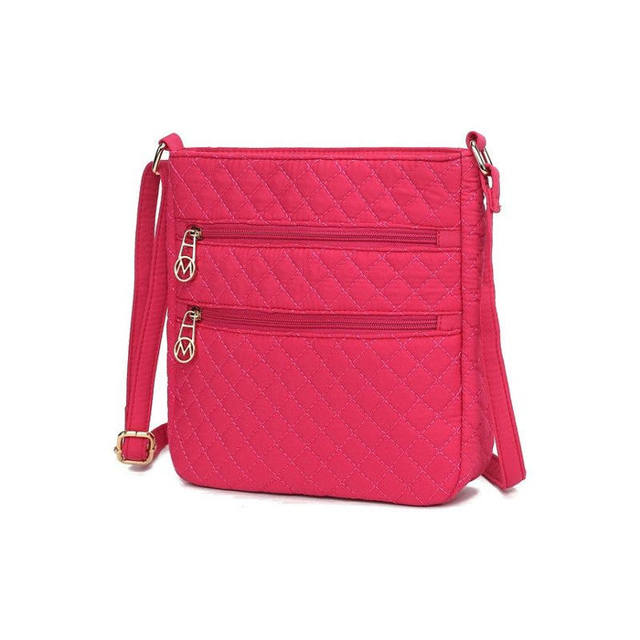 MKF Collection Solid Quilted Cotton Crossbody