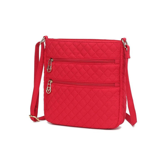 MKF Collection Solid Quilted Cotton Crossbody