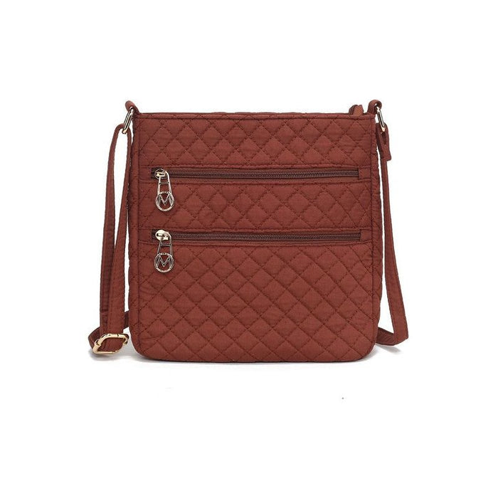 MKF Collection Solid Quilted Cotton Crossbody