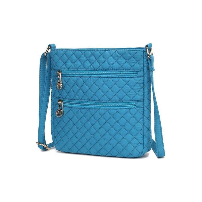 MKF Collection Solid Quilted Cotton Crossbody