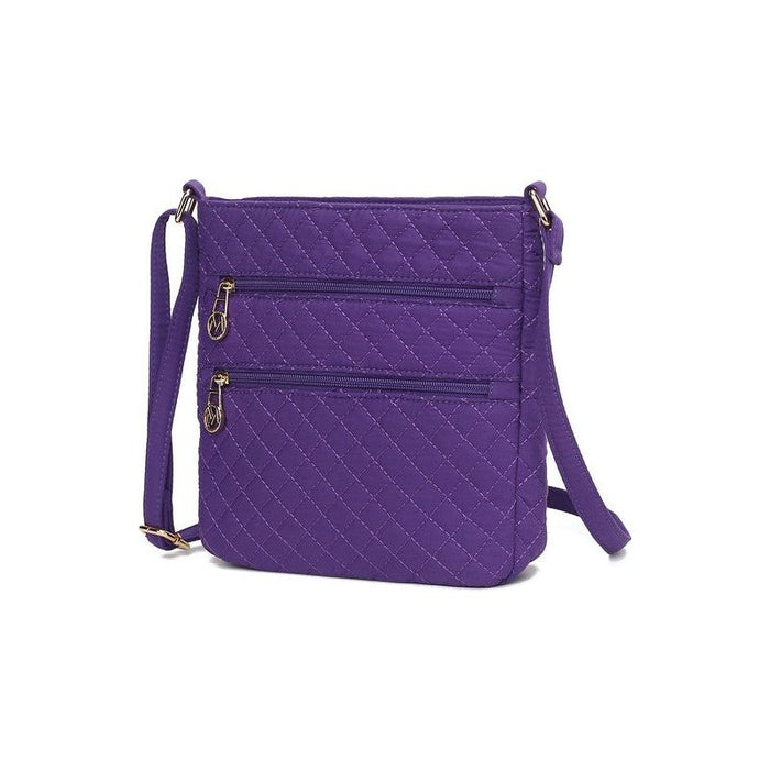 MKF Collection Solid Quilted Cotton Crossbody