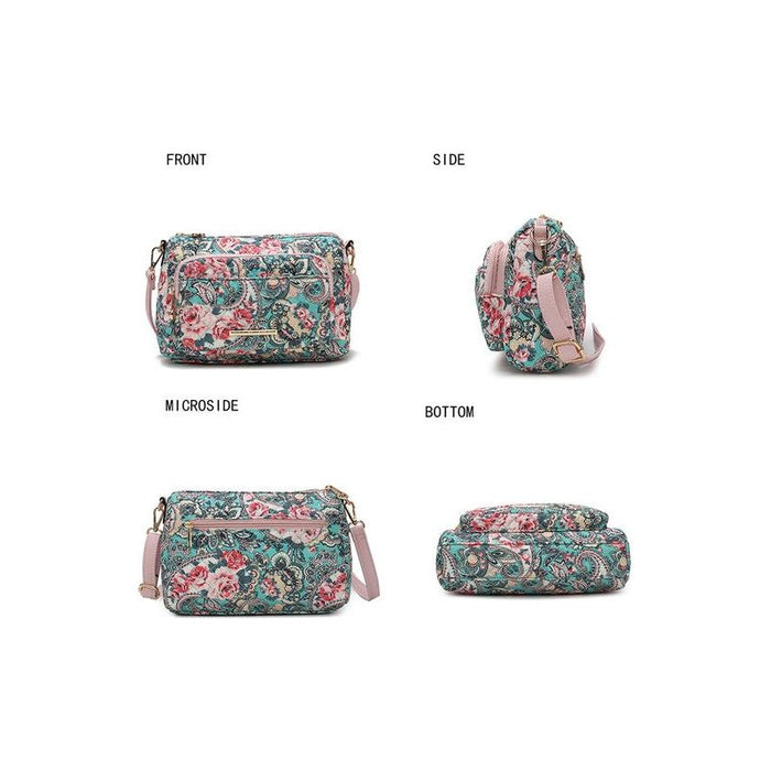 MKF Collection Rosalie Botanical Pattern Crossbody