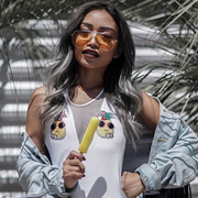 zeroUV Retro Color Tone Color Flat Lens Aviator Sunglasses A967 Sunglasses