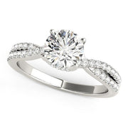 Bids.com 14k White Gold Fancy Prong Split Shank Diamond Engagement Ring (1 1/4 cttw) Rings