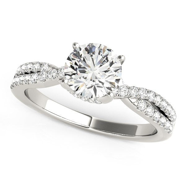 Bids.com 14k White Gold Fancy Prong Split Shank Diamond Engagement Ring (1 1/4 cttw) Rings