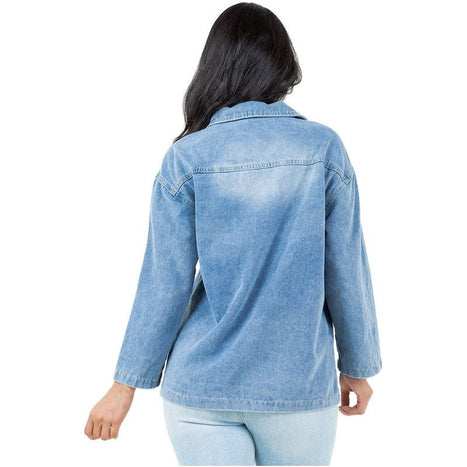 WOMEN FASHION DENIM TOP