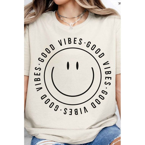 Good Vibes Happy Smiles Graphic Tee