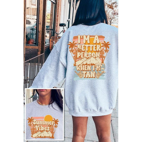 Summer Vibes Graphic Fleece Sweatshirts