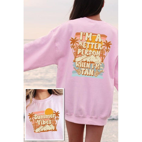 Summer Vibes Graphic Fleece Sweatshirts