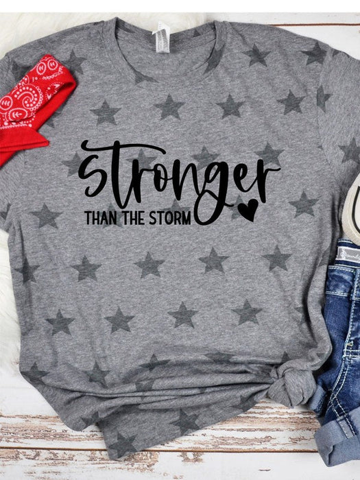 Stronger Than The Storm Star Graphic Tee