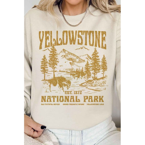 YELLOWSTONE NATIONAL PARK GRAPHIC SWEATSHIRT