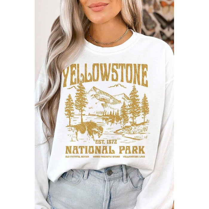 YELLOWSTONE NATIONAL PARK GRAPHIC SWEATSHIRT