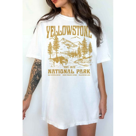 YELLOWSTONE NATIONAL PARK OVERSIZED GRAPHIC TEE